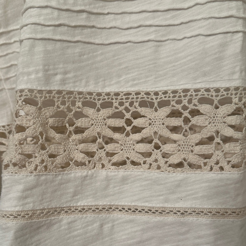 Sundance White and Cream Lace Blouse - Picture 6 of 8
